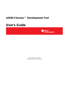 Handleiding Texas Instruments eZ430-Chronos Smartwatch