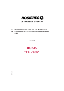 Handleiding Rosières FE 7186 RB Oven