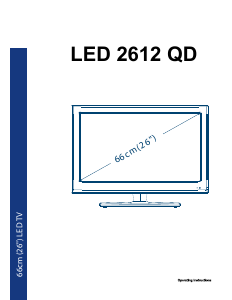 Manual Cello LED2612QD LED Television