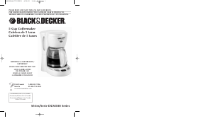 Manual de uso Black and Decker DCM550 Máquina de café