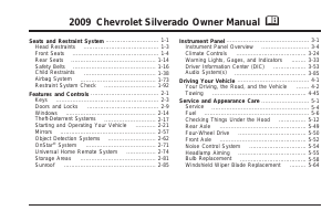 Handleiding Chevrolet Silverado (2009)