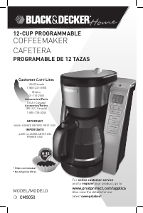 Manual de uso Black and Decker CM9050 Máquina de café