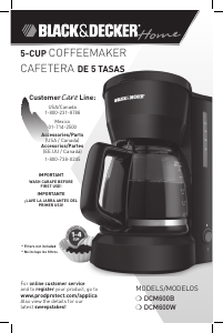 Manual de uso Black and Decker DCM600B Máquina de café