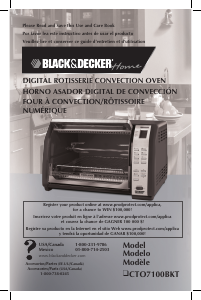 Manual Black and Decker CTO7100BKT Oven