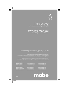 Manual de uso Mabe MMT24CDBSCC8 Aire acondicionado