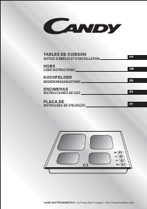 Manual Candy PVD642X Hob