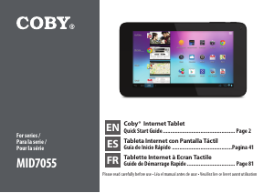 Handleiding Coby MID7055 Tablet