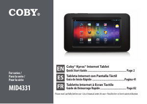 Manual de uso Coby MID4331 Tablet