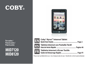 Bruksanvisning Coby MID7120 Tablet