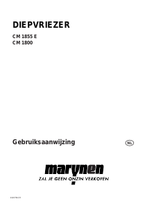 Handleiding Marijnen CM 1800 Vriezer