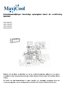 Handleiding MaxiCool SGL-22HOC Airconditioner