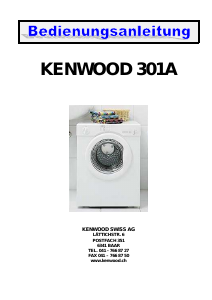 Mode d’emploi Kenwood 301A Sèche-linge