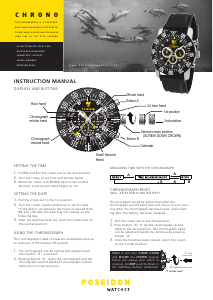 Handleiding Poseidon Chronograph Horloge