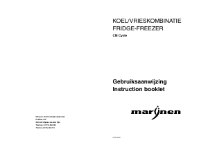 Bruksanvisning Marijnen CM Cycle Kyl-frys