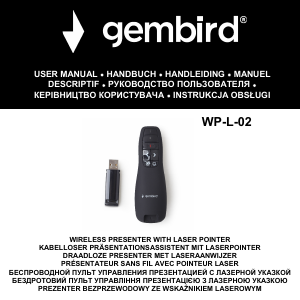 Priručnik Gembird WP-L-02 Prezenter