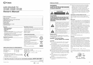 Bruksanvisning Funai LCD-B2004 LCD TV