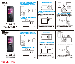 Handleiding BLU Diva II Mobiele telefoon