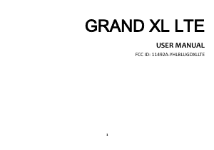 Handleiding BLU Grand XL LTE Mobiele telefoon