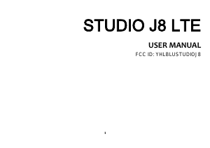 Handleiding BLU Studio J8 LTE Mobiele telefoon