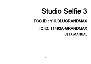 Handleiding BLU Studio Selfie 3 Mobiele telefoon
