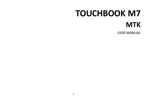Handleiding BLU Touchbook M7 MTK Mobiele telefoon