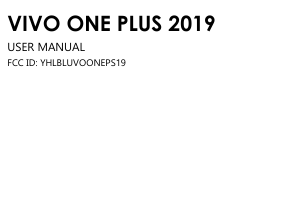 Handleiding BLU Vivo One Plus 2019 Mobiele telefoon