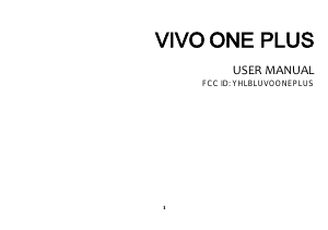 Manual BLU Vivo One Plus Mobile Phone