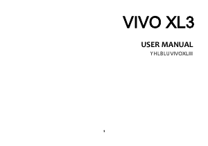Handleiding BLU Vivo XL3 Mobiele telefoon