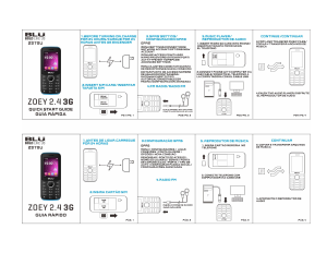 Handleiding BLU Zoey 2.4 3G Mobiele telefoon