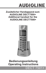 Handleiding Audioline DECT 7501+ Draadloze telefoon