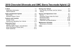 Handleiding Chevrolet Silverado Hybrid (2010)