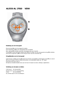 Handleiding Alessi AL17010 Horloge