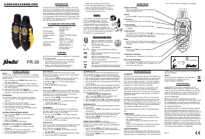 Handleiding Alecto FR-39 Walkie-talkie
