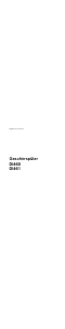 Bedienungsanleitung Gaggenau DI460113 Geschirrspüler