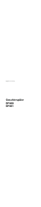 Bedienungsanleitung Gaggenau DF461162 Geschirrspüler