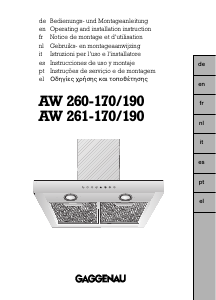 Εγχειρίδιο Gaggenau AW261170 Απορροφητήρας