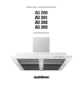 Bedienungsanleitung Gaggenau AI200100 Dunstabzugshaube