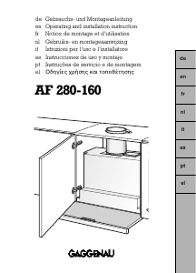 Manual de uso Gaggenau AF280160 Campana extractora