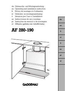 Handleiding Gaggenau AF280190 Afzuigkap