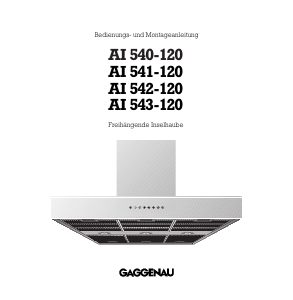 Bedienungsanleitung Gaggenau AI543120 Dunstabzugshaube