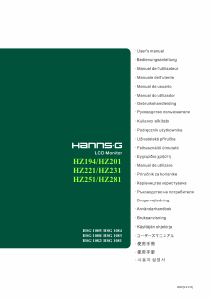 Bedienungsanleitung Hanns.G HZ281HPB LCD monitor