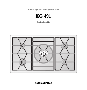 Bedienungsanleitung Gaggenau KG491 Kochfeld