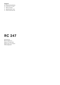 Manuale Gaggenau RC247202 Frigorifero