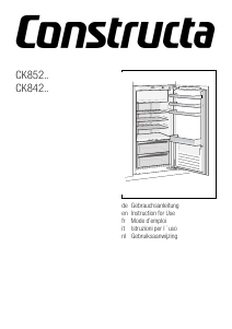 Bedienungsanleitung Constructa CK842EF30 Kühlschrank
