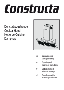 Handleiding Constructa CD679550 Afzuigkap