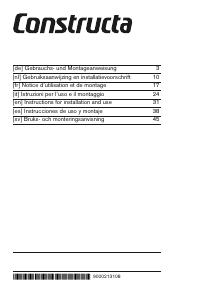 Handleiding Constructa CD11350 Afzuigkap