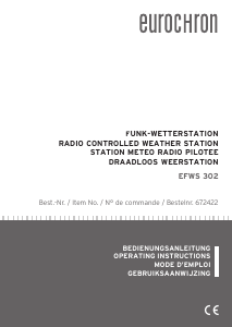 Handleiding Eurochron EFWS 302 Weerstation