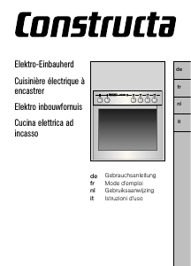 Handleiding Constructa CH23810 Fornuis