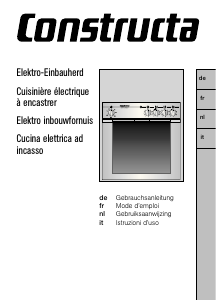 Handleiding Constructa CH11890 Fornuis