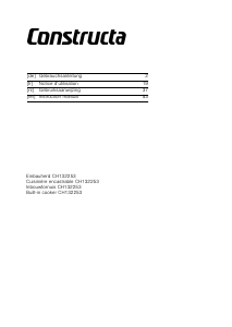 Handleiding Constructa CH132253 Fornuis